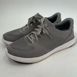 Kizik Men's Lima Gray Knit Hands-Free Lace Up Athletic Sneakers Size 15 Wide