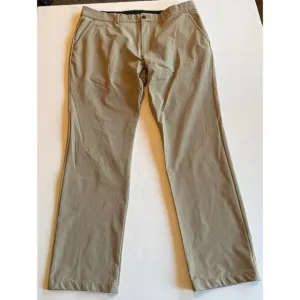 KJUS Ike Performance Golf Pants Men's Size 38x32 Chino 5-Pocket Tan Khaki