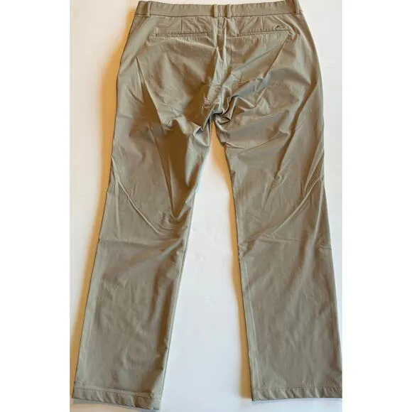 KJUS Ike Performance Golf Pants Men's Size 38x32 Chino 5-Pocket Tan Khaki