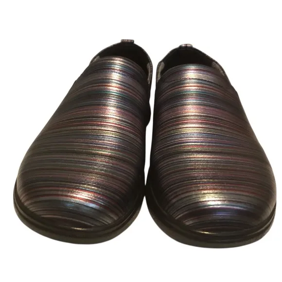 KLOGS Leena Women's Multi Stripe Comfort Slip Resistant Clogs - Size 9