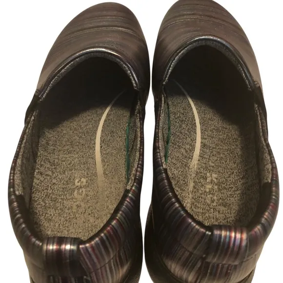 KLOGS Leena Women's Multi Stripe Comfort Slip Resistant Clogs - Size 9