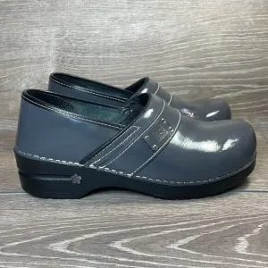 Koi by Sanita Lindsey Gray Patent Leather Women’s Size 9.5-10/EU 40 Slip On Clog