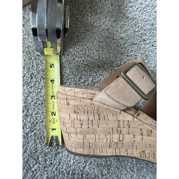 Kork Ease Andi Wedge Sandal Heel Cork Platform Size 9 M Brown Beige NWOB