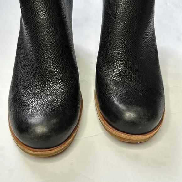 Kork-Ease Challis Black Leather Slip On Mules Women’s Size 11