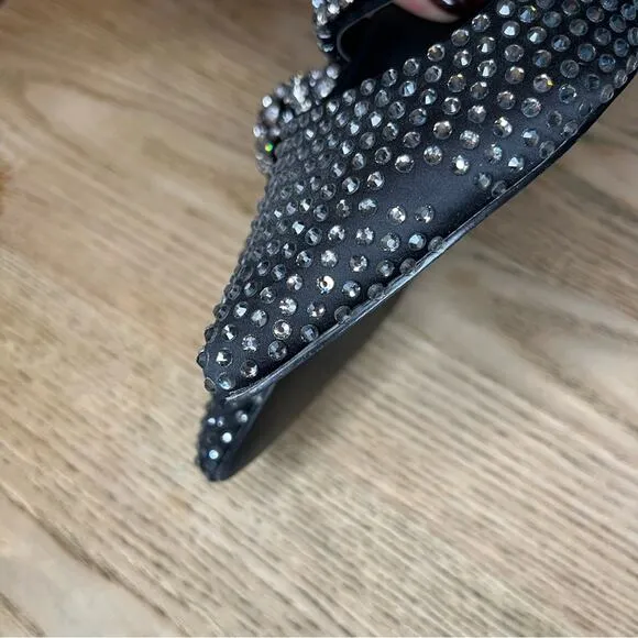 Kurt Geiger Princely Drenched Embellished Pointed Toe Ballet Flat Mules 36/6