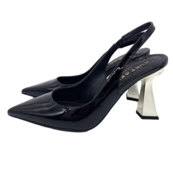 Kurt Geiger London Slingback Pointed Toe High Shine Pumps 5.5