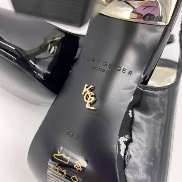 Kurt Geiger London Slingback Pointed Toe High Shine Pumps 5.5