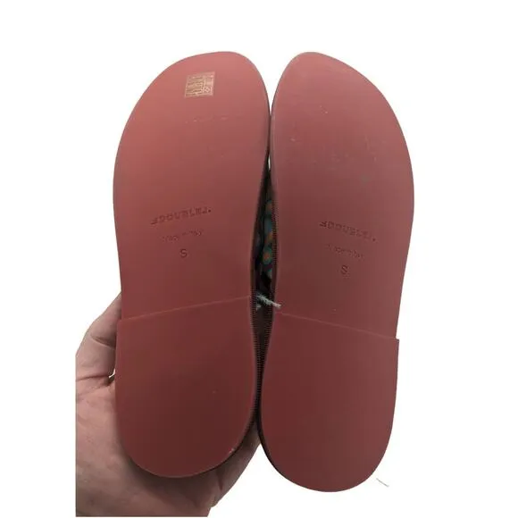 La Double J Boudoir Slipper Puzzle Bordeaux in Faille Size Small