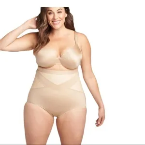 Lane Bryant Shape by Cacique High-Waist Brief in Cafe Size 14/16
