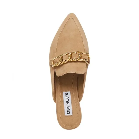 🎉LAST PIECE🎉STEVE MADDEN Made in Brazil Nubuck Leather Flat Mules
