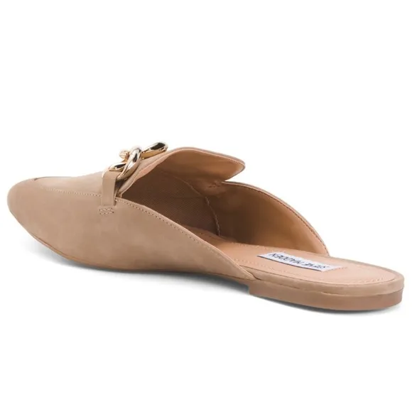 🎉LAST PIECE🎉STEVE MADDEN Made in Brazil Nubuck Leather Flat Mules