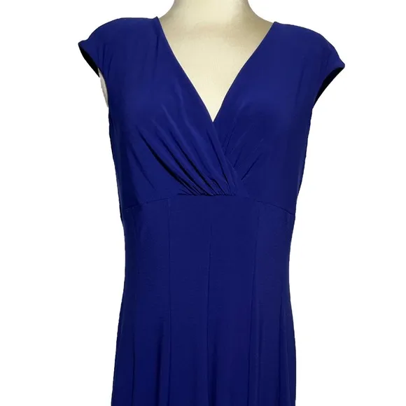 Lauren Ralph Lauren Dress VNeck Wrap Empire Waist Dressy Career Formal Size 10