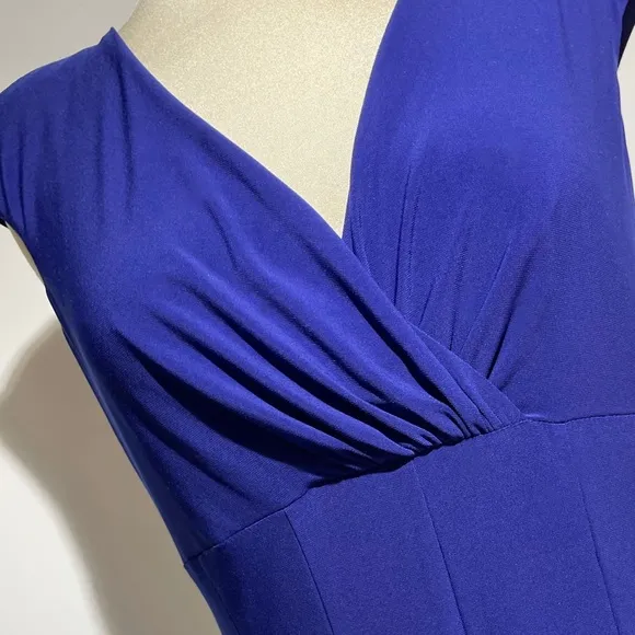 Lauren Ralph Lauren Dress VNeck Wrap Empire Waist Dressy Career Formal Size 10