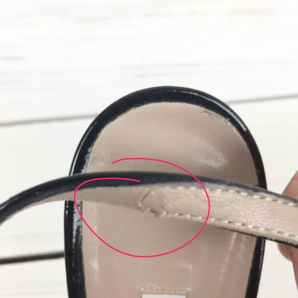 L'autre Chose Black Deserto Slingback Heels 38