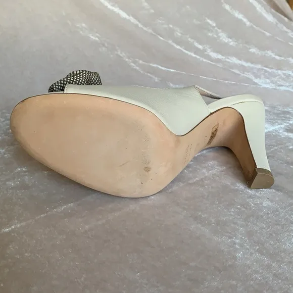 L’AUTRE CHOSE sling back open toe heels