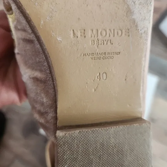 Le Monde Beryl Valentina Mule Size 40