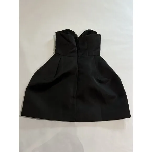LEAU Baby Bustier Mini Dress in Black