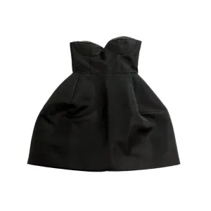 LEAU Baby Bustier Mini Dress in Black
