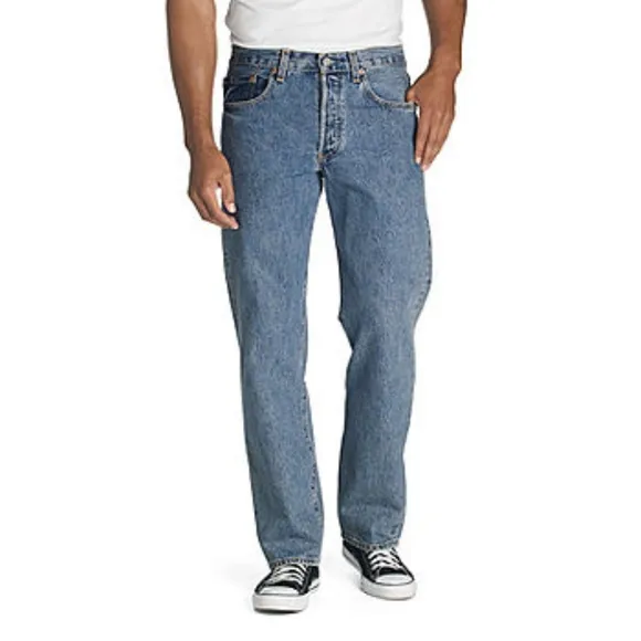 Levi's 501 Original Fit Straight Leg Button Fly Jeans 34 x 32