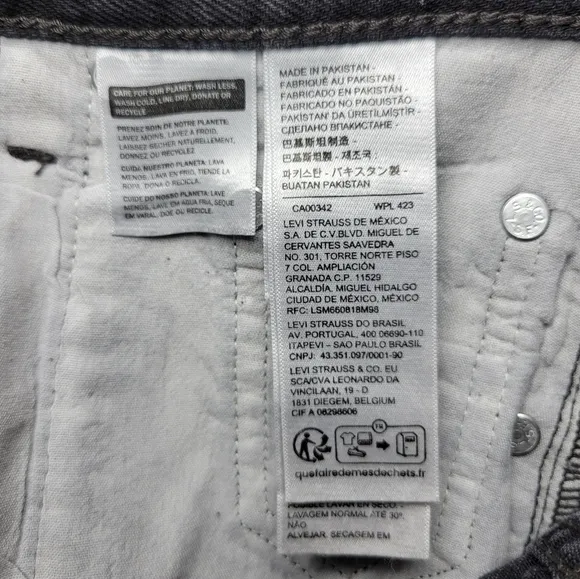 Levi's Ribcage Wide Leg Jeans Size 24 Quality Denim
