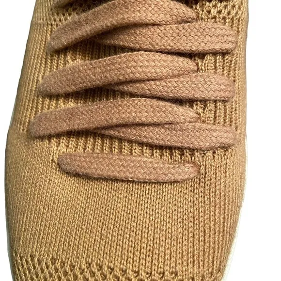 Lifestride Ease Women's Slip On Mule Sneaker in Camel 8 Wide Washable Knit New