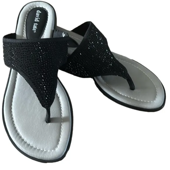 Like new David Tate sandal with sparkle size 8.5 wide width