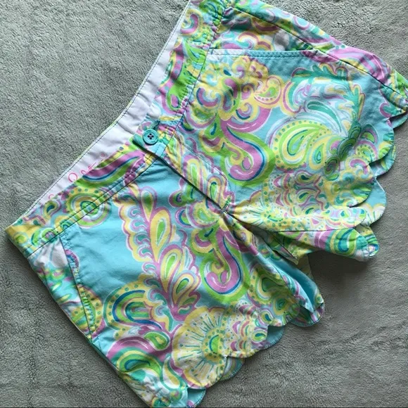 Lilly Pulitzer Buttercup Shorts Double Trouble 0