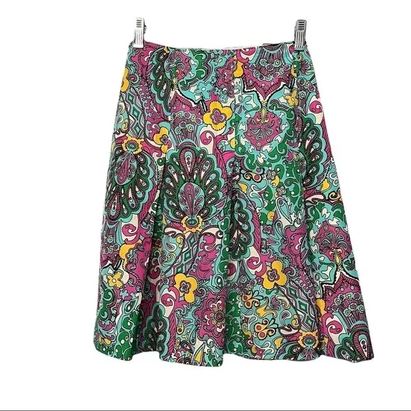 LILLY PULITZER VINTAGE SKIRT SZ.10 EUC, SILK &amp; COTTON BLEND, FULLY LINED