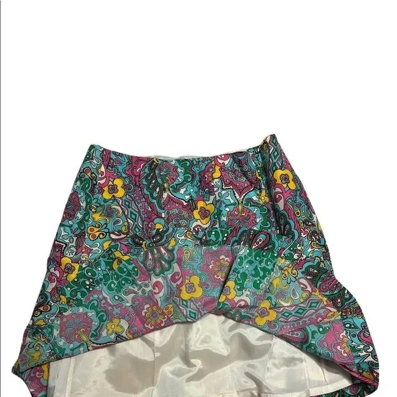 LILLY PULITZER VINTAGE SKIRT SZ.10 EUC, SILK &amp; COTTON BLEND, FULLY LINED