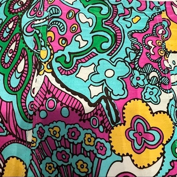 LILLY PULITZER VINTAGE SKIRT SZ.10 EUC, SILK &amp; COTTON BLEND, FULLY LINED
