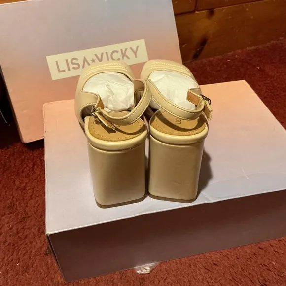 LisaVicky Grand-v Slingback Block Heels