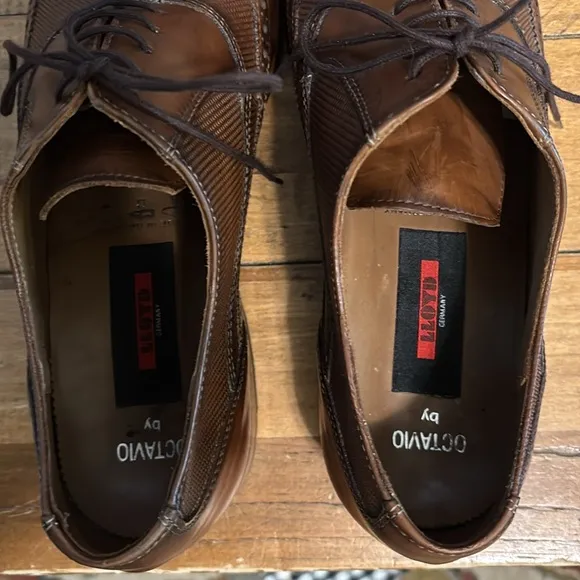 Lloyd  by Octavio made in Germany Brown Leather Wingtip Oxford Shoes