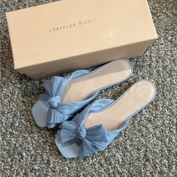 Loeffler Randall Blue Bow Mules
