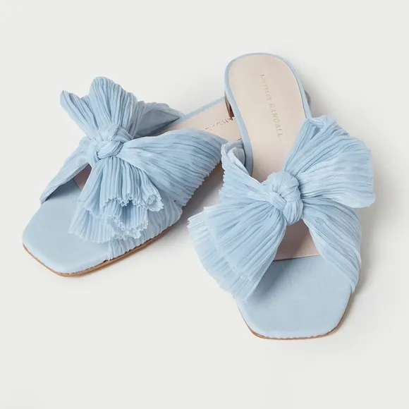 Loeffler Randall Blue Bow Mules