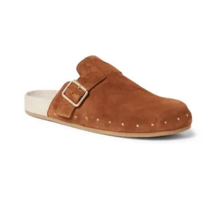 Loeffler Randall Brown Studded Suede Clogs 6.5