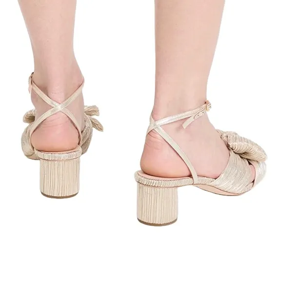 LOEFFLER RANDALL Dahlia Pleated Bow Heels