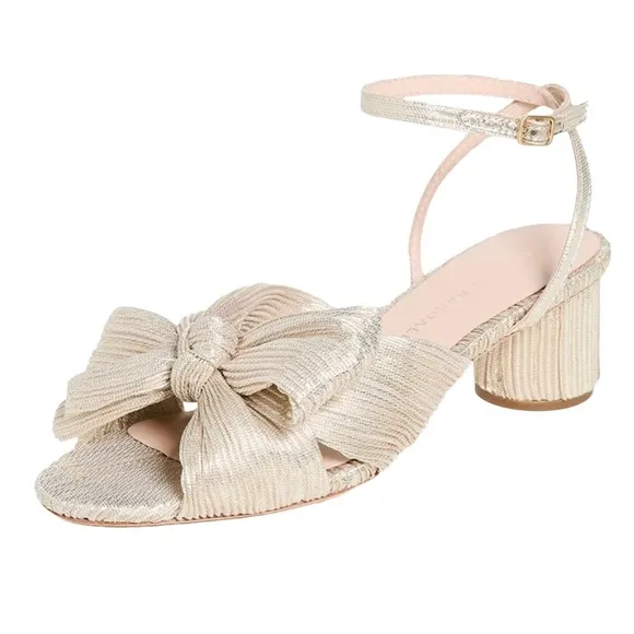 LOEFFLER RANDALL Dahlia Pleated Bow Heels