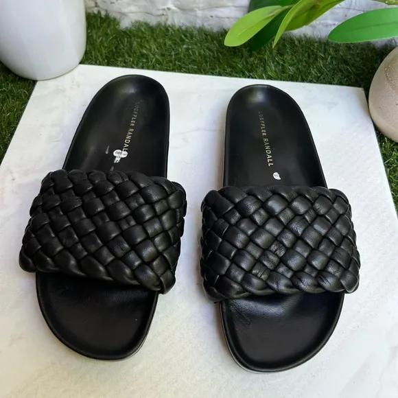 Loeffler Randall Women's SonnieSandal black size 7 gently used