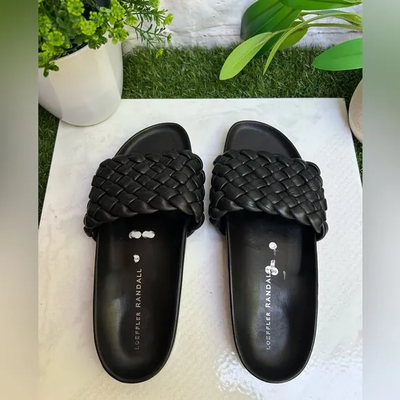 Loeffler Randall Women's SonnieSandal black size 7 gently used
