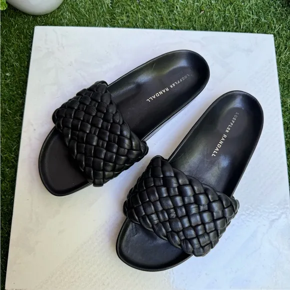 Loeffler Randall Women's SonnieSandal black size 7 gently used