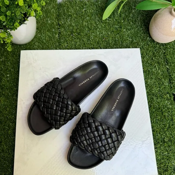 Loeffler Randall Women's SonnieSandal black size 7 gently used