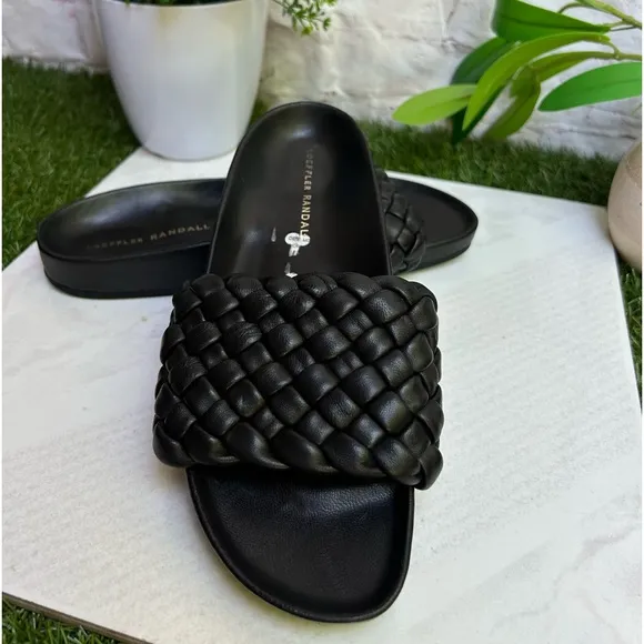 Loeffler Randall Women's SonnieSandal black size 7 gently used