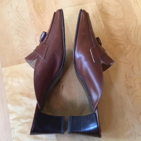 LRL Lauren Ralph Lauren | Leather Loafer Mules
