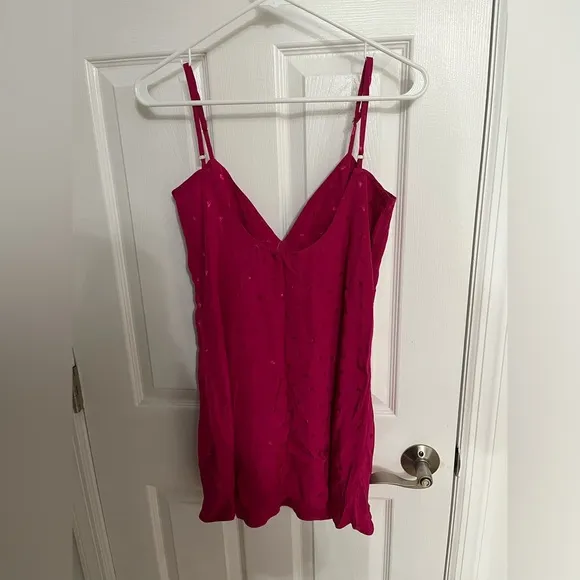 l*space Moonlit slip dress &amp; Robe set in Heart Jacquard Bougainvillea small NWT!
