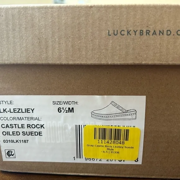 Lucky Brand Lezliey clogs in castle rock gray