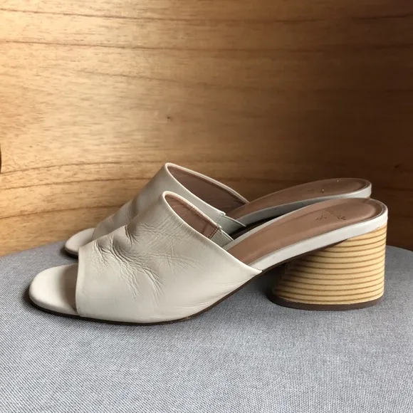 LULUS Leather Block Heeled Square Toe Mules