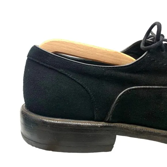 M.‎ Gemi Black Suede Cap Toe Dress Oxfords Shoes