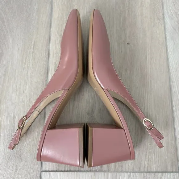 M. Gemi The Diletta Slingback Heels Size 38.5 8 Classic Dainty Feminine Modern