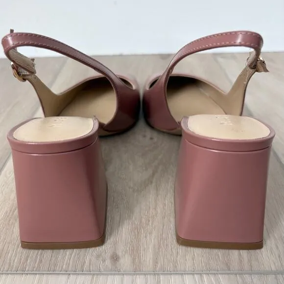 M. Gemi The Diletta Slingback Heels Size 38.5 8 Classic Dainty Feminine Modern