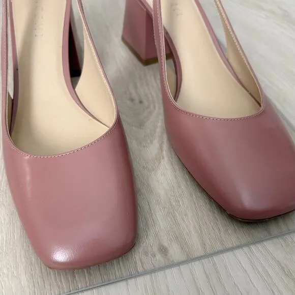 M. Gemi The Diletta Slingback Heels Size 38.5 8 Classic Dainty Feminine Modern